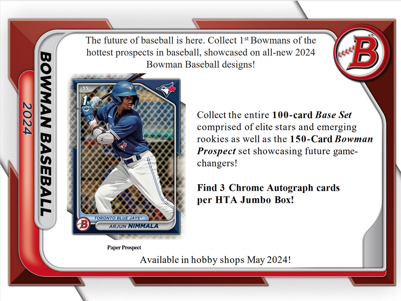 2024 Bowman Baseball Jumbo Pack