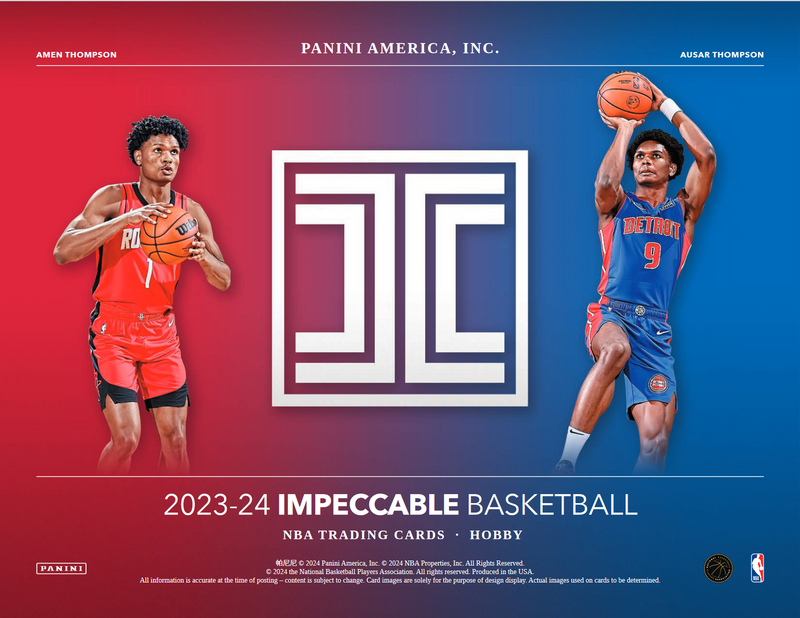 2023-24 Panini Impeccable Basketball Hobby 3 Box Case