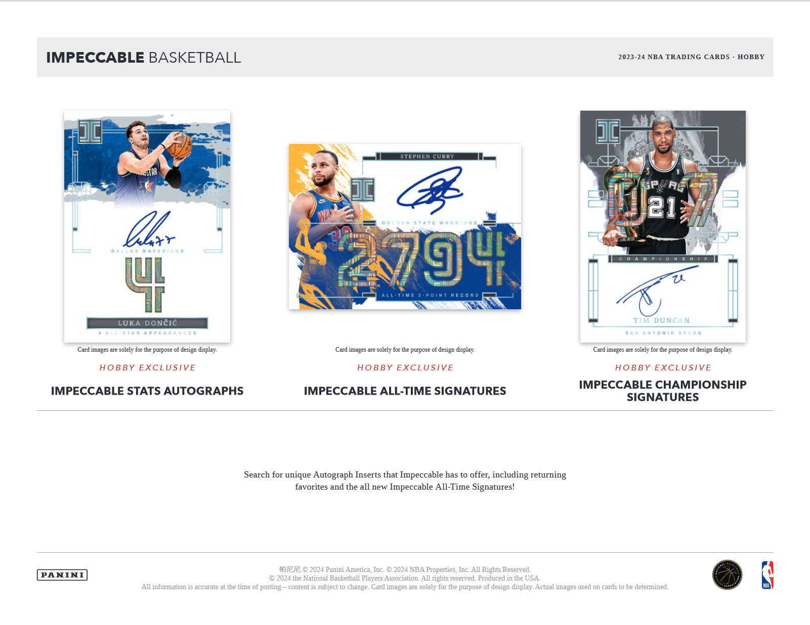 2023-24 Panini Impeccable Basketball Hobby Box