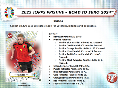 2023 Topps Pristine Road To Euro 2024 Soccer Hobby Box