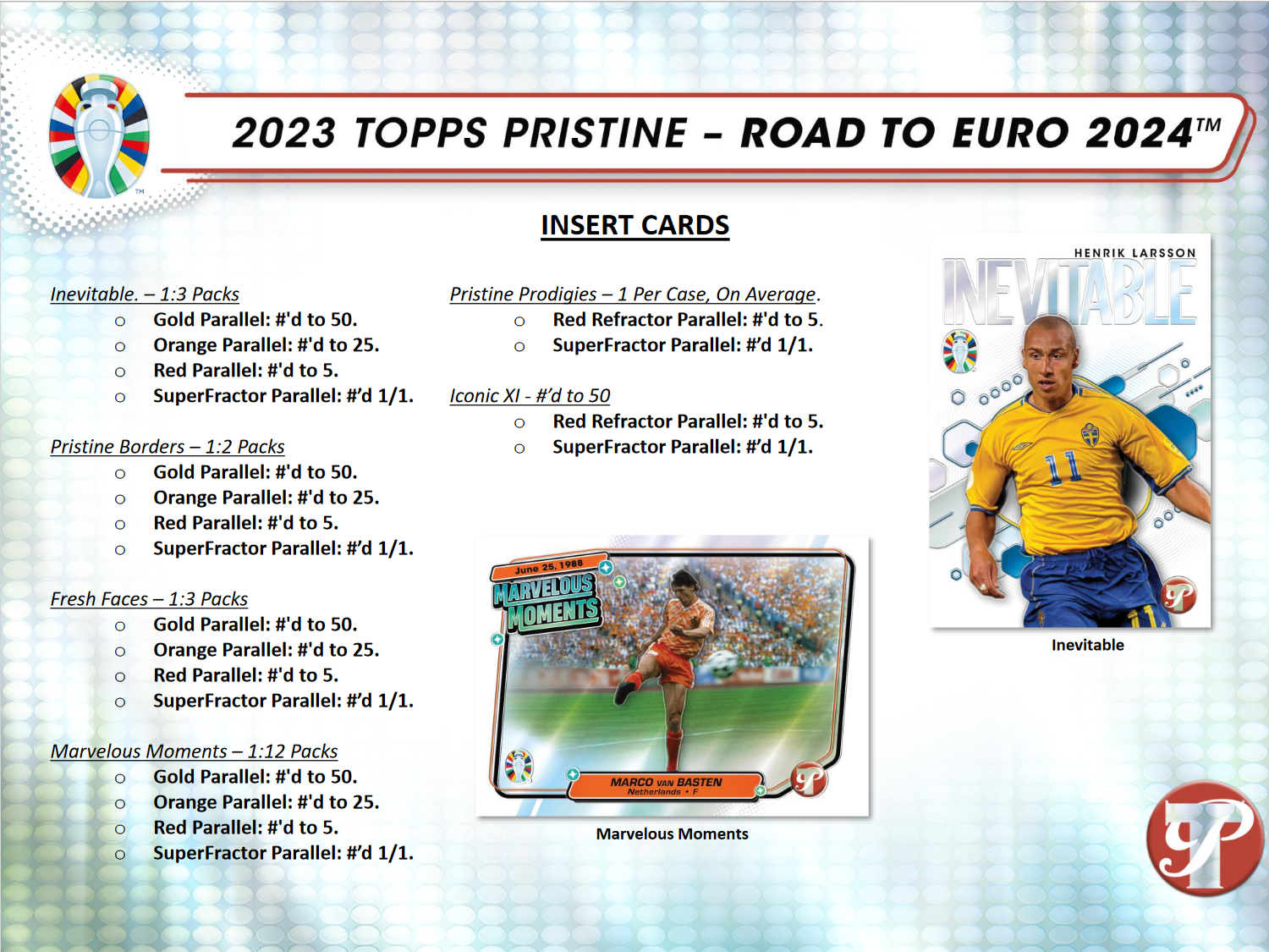 2023 Topps Pristine Road To Euro 2024 Soccer Hobby 8 Box Case
