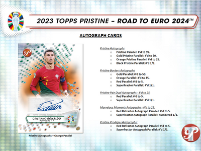 2023 Topps Pristine Road To Euro 2024 Soccer Hobby 8 Box Case