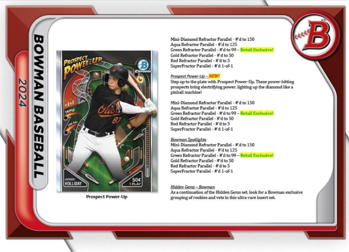 2024 Bowman Baseball Blaster 40 Box Case