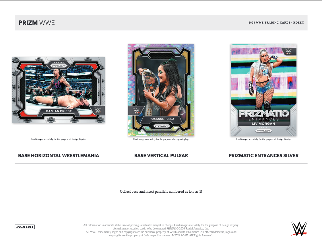 2024 Panini Prizm WWE Hobby 12 Box Case