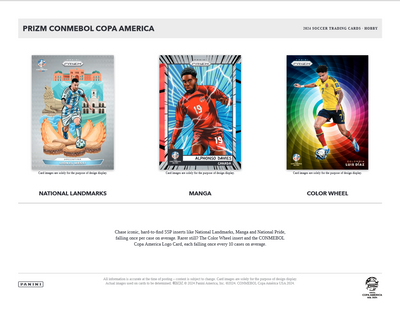 2023-24 Panini Prizm COPA America Soccer Hobby Box