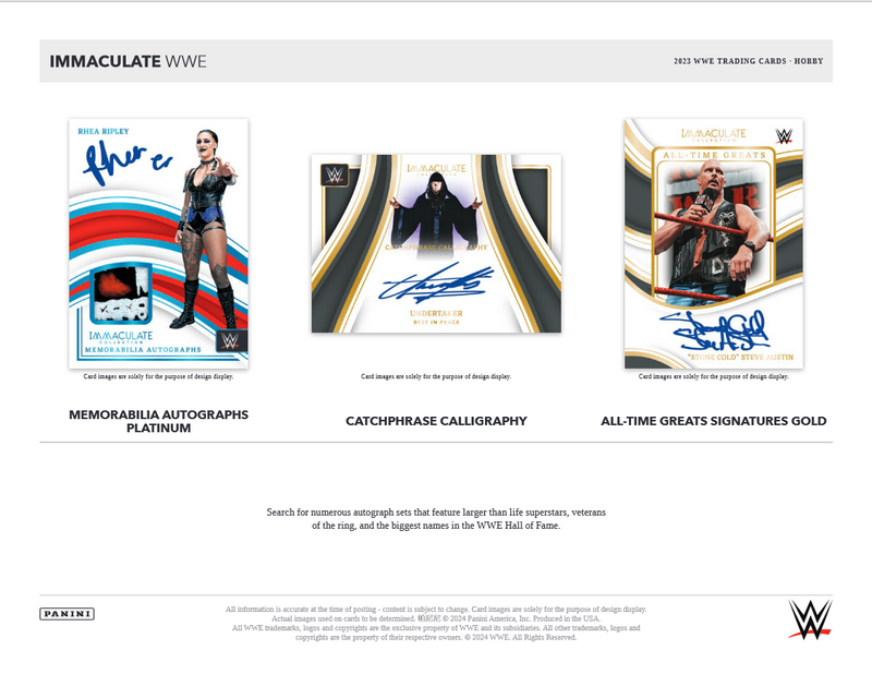 2023 Panini Immaculate WWE Hobby Box