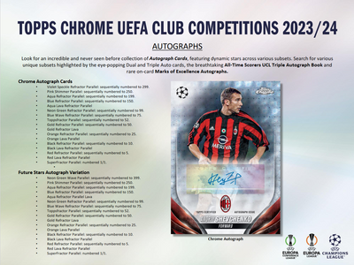 2023-24 Topps UEFA Club Competitions Chrome Soccer Hobby 12 Box Case