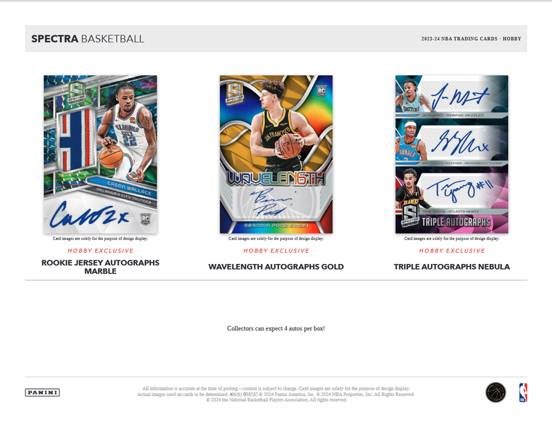 2023-24 Panini Spectra Basketball Hobby 8 box case