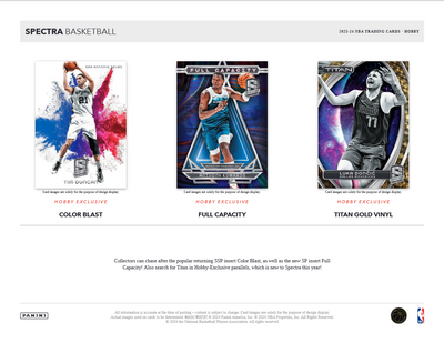 2023-24 Panini Spectra Basketball Hobby 8 box case