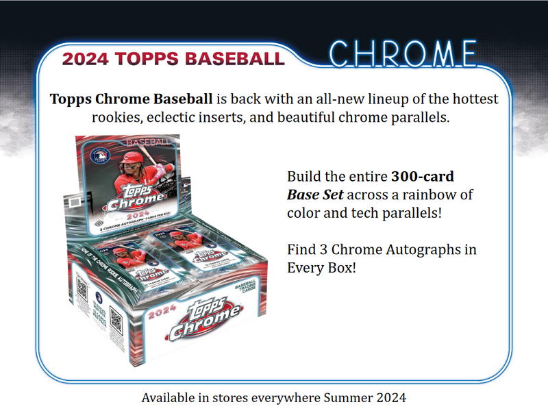 2024 Topps Chrome Baseball Jumbo HTA Box