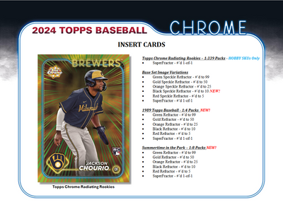 2024 Topps Chrome Baseball Jumbo HTA 8 Box Case