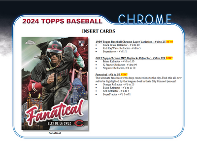 2024 Topps Chrome Baseball Jumbo HTA 8 Box Case