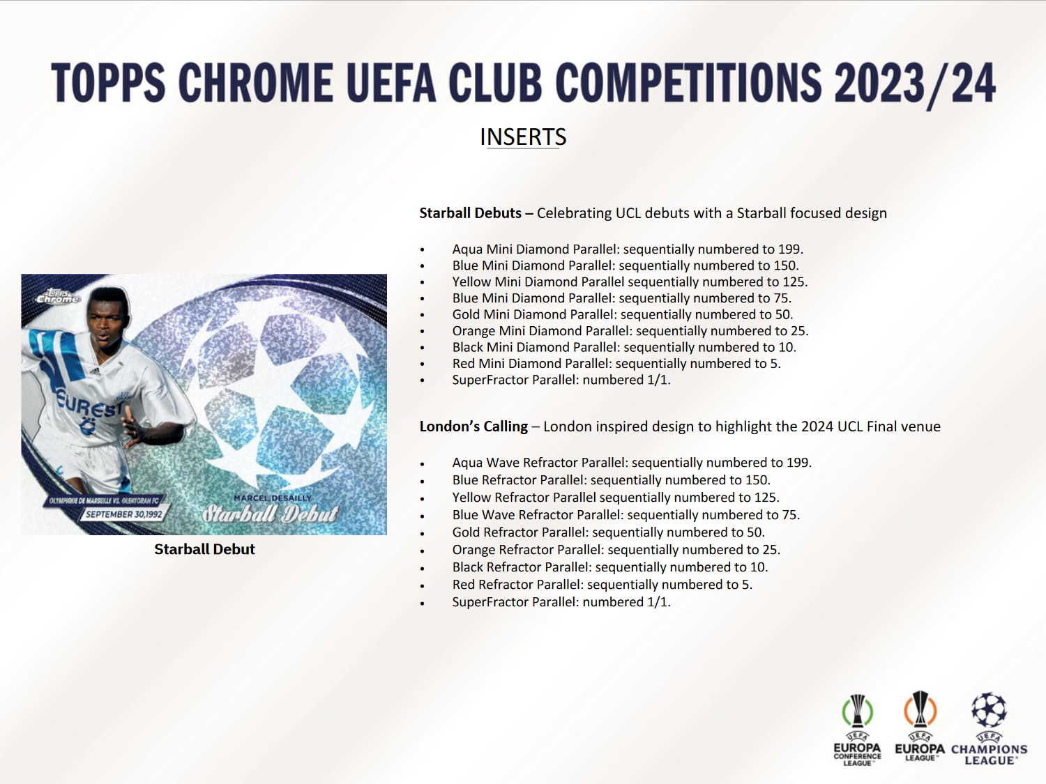 2023-24 Topps UEFA Club Competitions Chrome Soccer Jumbo Box