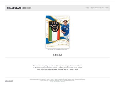 2023-24 Panini Immaculate Soccer Hobby 6 Box Case