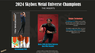 2024 Upper Deck Skybox Metal Universe Champions Hobby Box [Contact Us To Order]