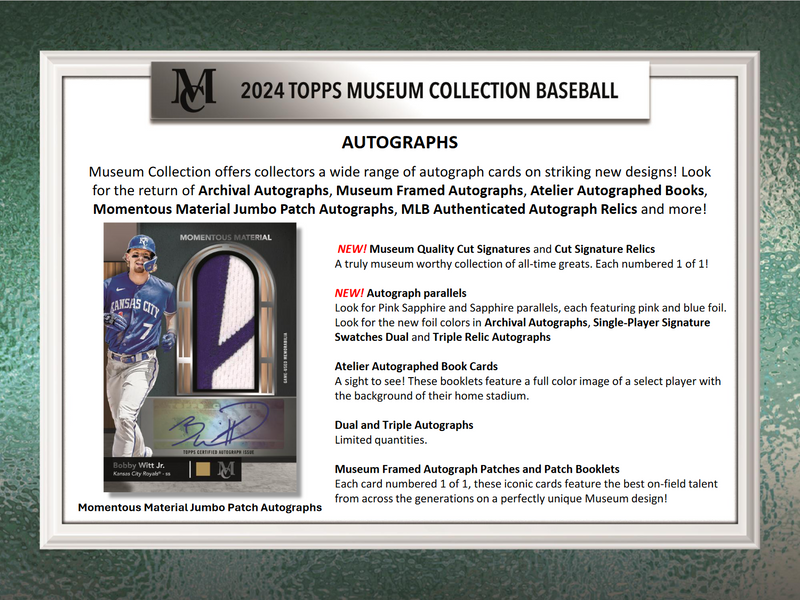 2024 Topps Museum Collection Baseball Hobby Box