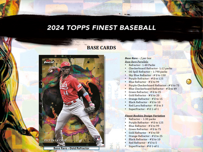 2024 Topps Finest Baseball Hobby 8 Box Case