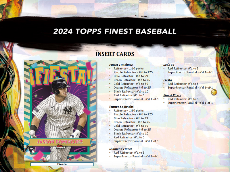 2024 Topps Finest Baseball Hobby 8 Box Case