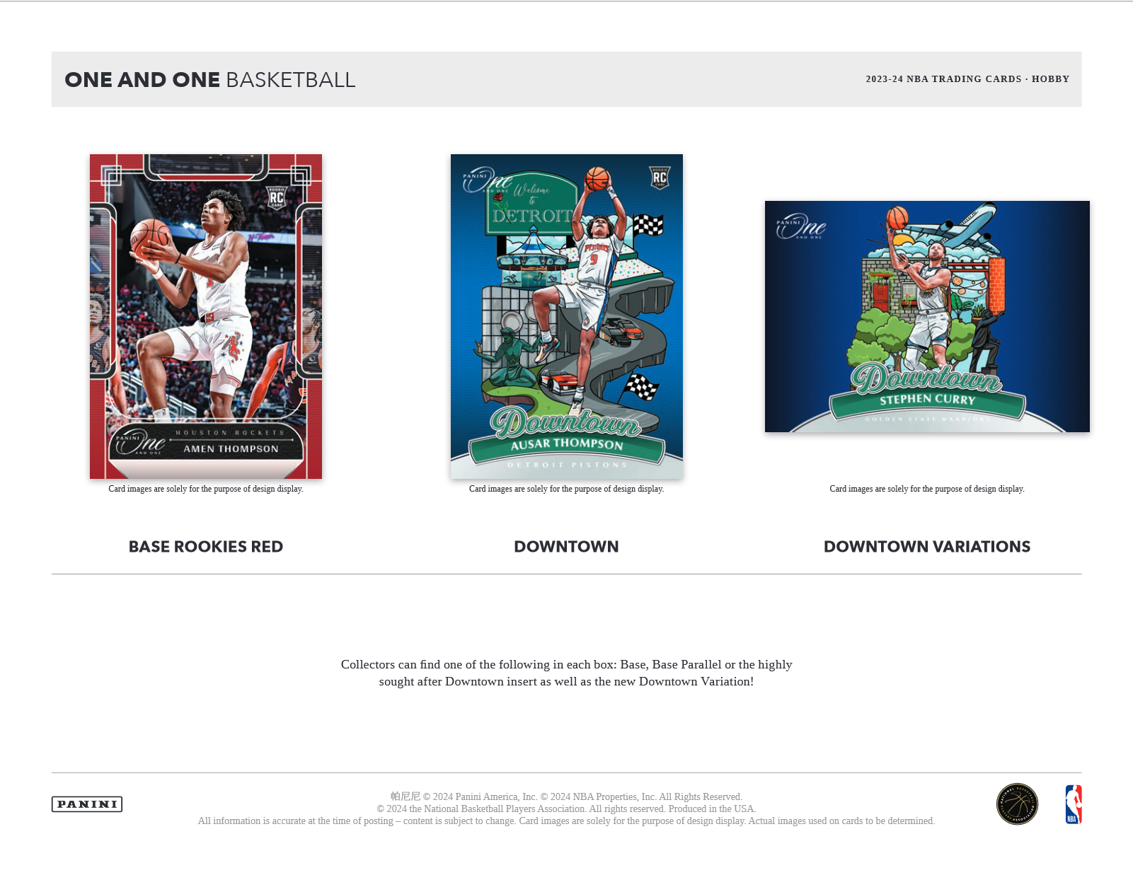 2023-24 Panini One & One Basketball Hobby Box