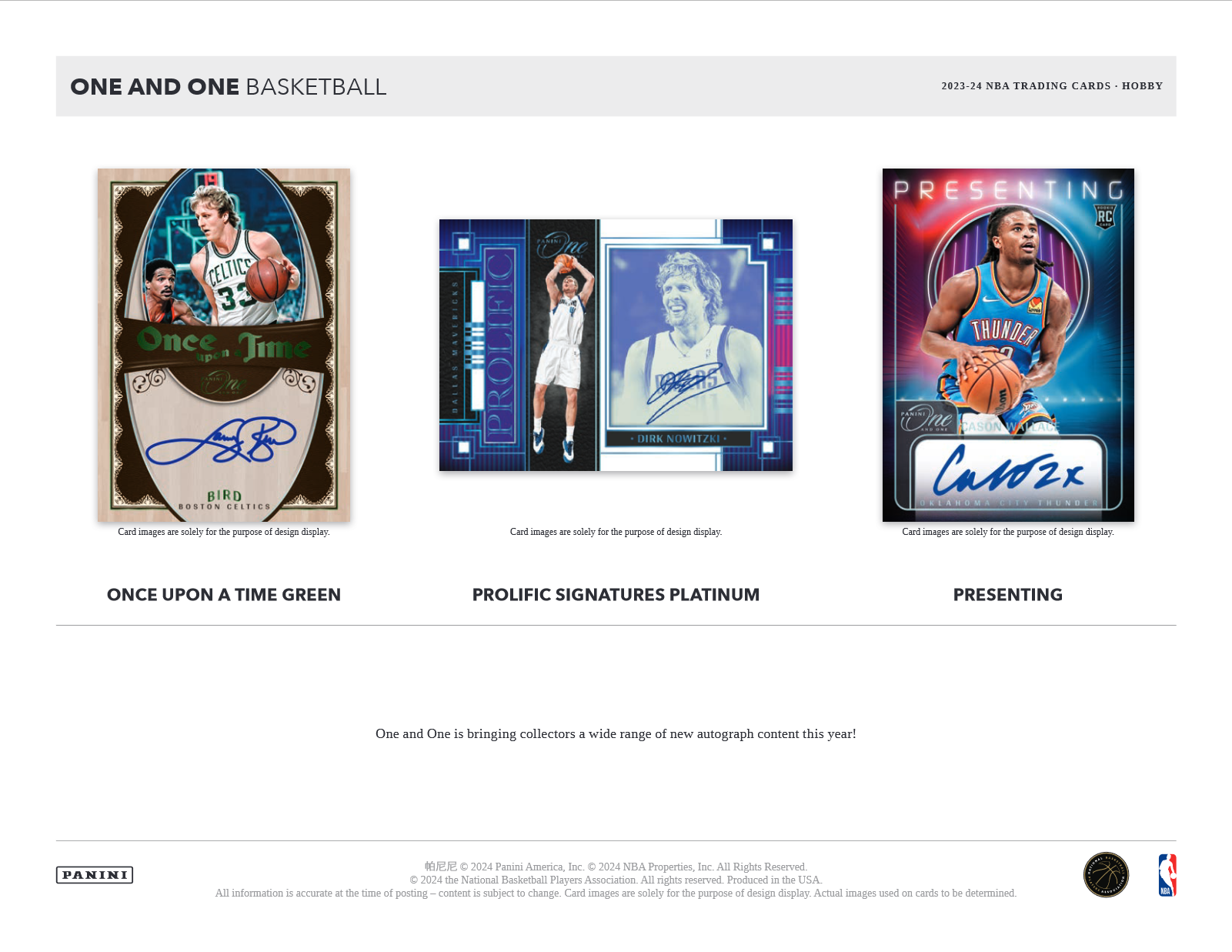 2023-24 Panini One & One Basketball Hobby Box