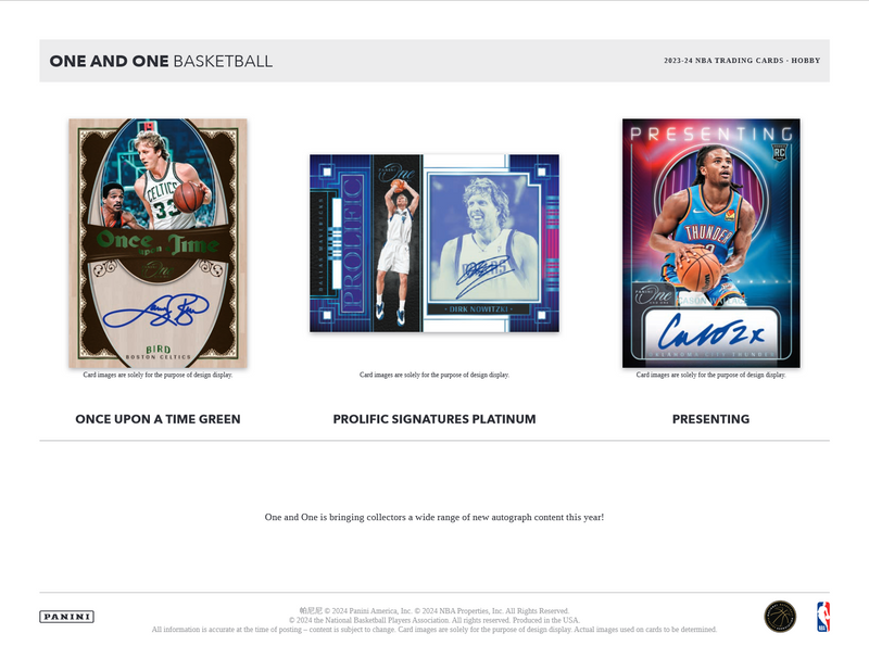 2023-24 Panini One & One Basketball Hobby 10 Box Case