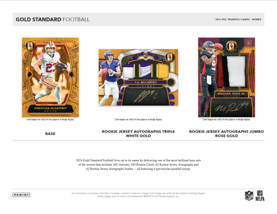 2024 Panini Gold Standard Football Hobby Box