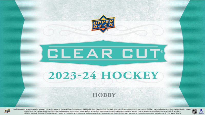 2023-24 Upper Deck Clear Cut Hockey Hobby 15 Box Case [Contact Us To Order]