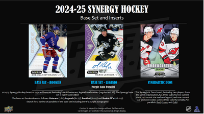 2024-25 Upper Deck Synergy Hockey Hobby 16 Box Case [Contact Us To Order]