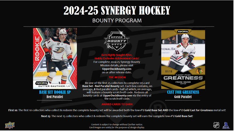 2024-25 Upper Deck Synergy Hockey Hobby 16 Box Case [Contact Us To Order]