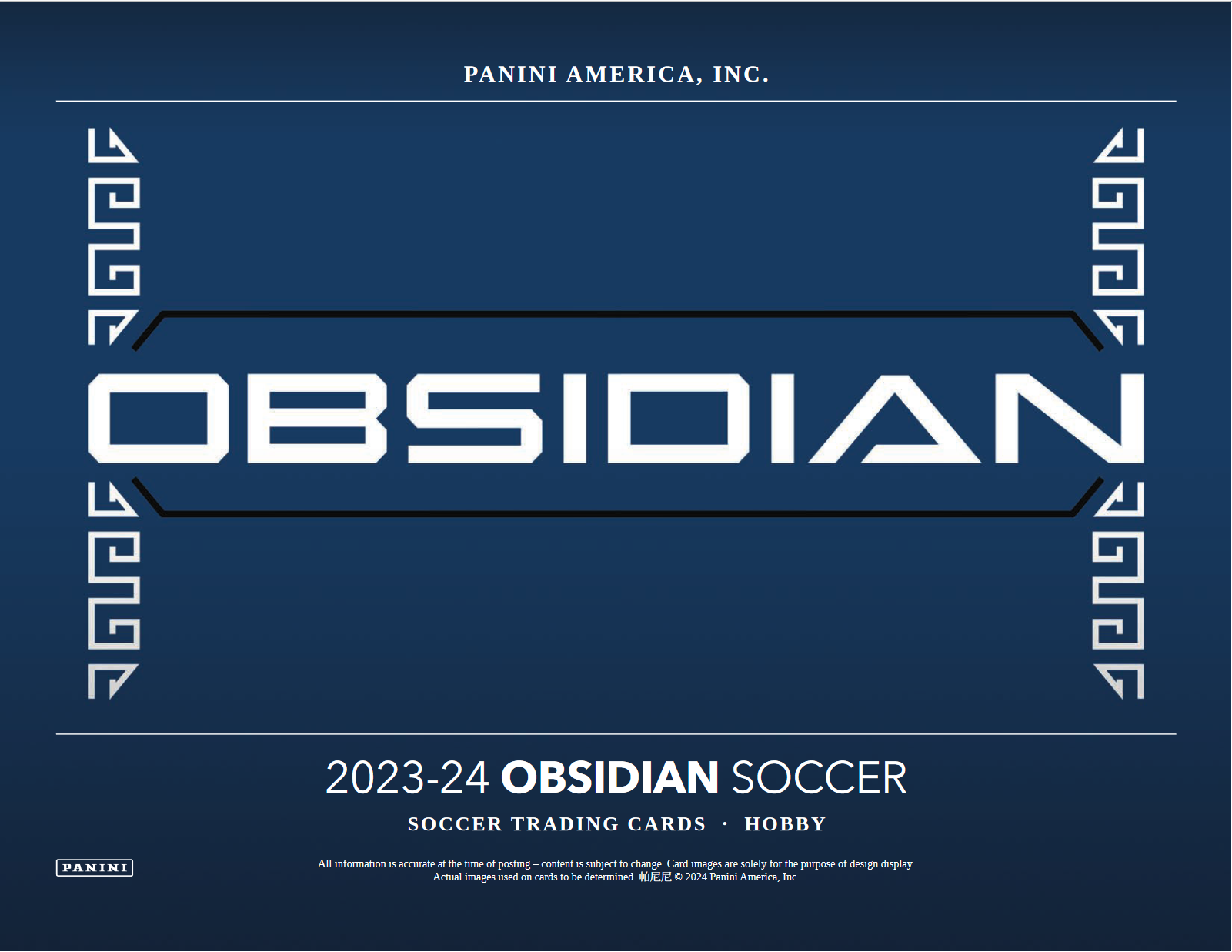 2023-24 Panini Obsidian Soccer Hobby 12 Box Case