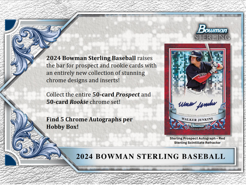 2024 Bowman Sterling Baseball Hobby 12 Box Case