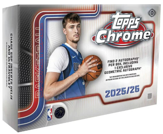 2025-26 Topps Chrome Basketball Breakers Delight 6 Box Case