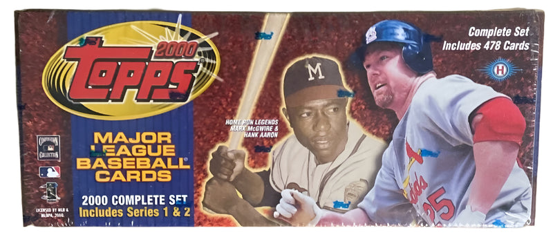 2000 Topps Baseball Complete Factory Sealed Set 1-478 Series 1 & 2 (Hobby)
