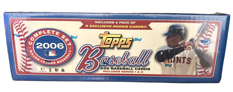 2006 Topps Baseball Factory Sealed Complete Set Series 1 and 2 w/ 5 Card Rookie Pack