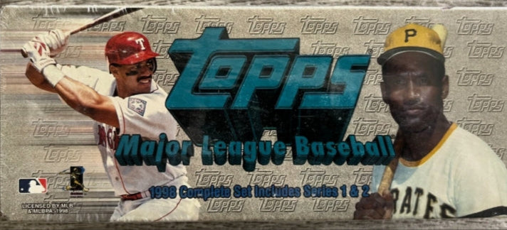 1998 Topps MLB Baseball Complete Set Factory Sealed Series 1 & 2 w/ 8 Clemente Cards (Minor Wear on Seal)