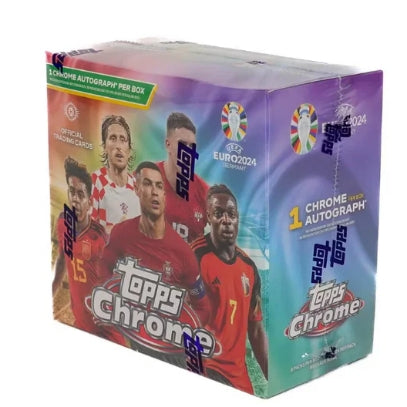 2023-24 Topps UEFA Euro Chrome Soccer Hobby 12 Box Case