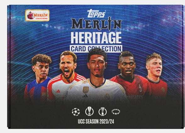 2023-24 Topps UEFA Club Competitions – Merlin Heritage Pack (UK Release)