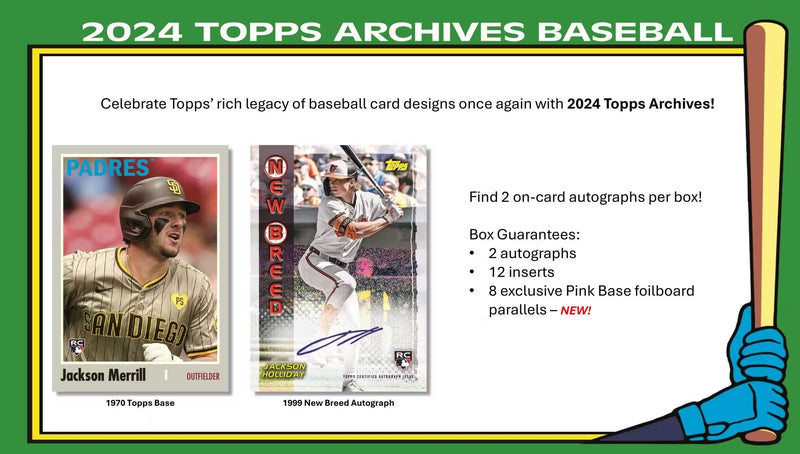 2024 Topps Archives Baseball Hobby Pack