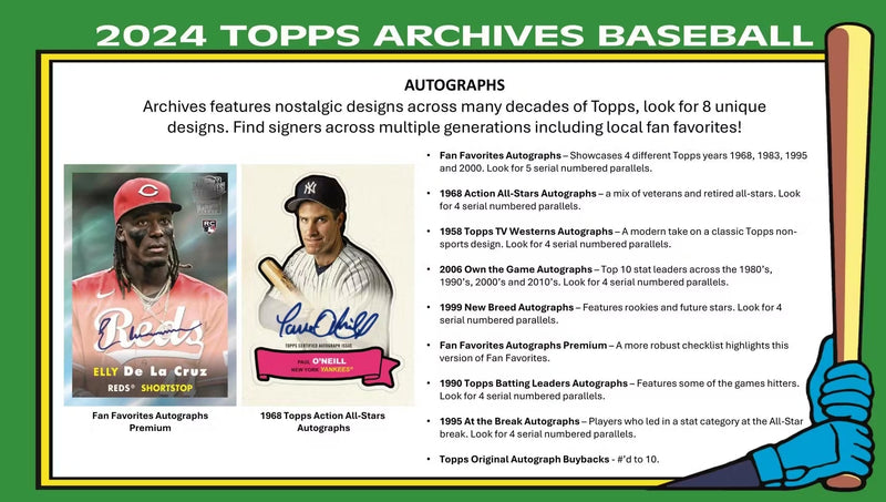 2024 Topps Archives Baseball Hobby Pack