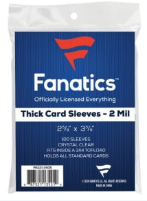 Fanatics Thick Soft Sleeves - 100 Count