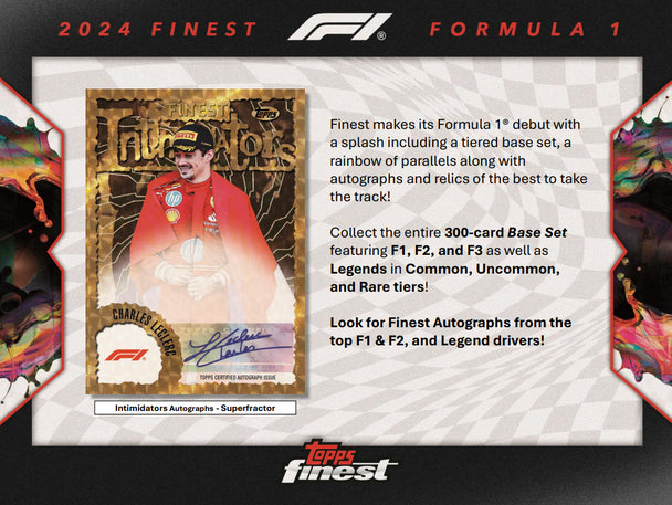 2024 Topps Finest Formula 1 Racing Hobby 8 Box Case