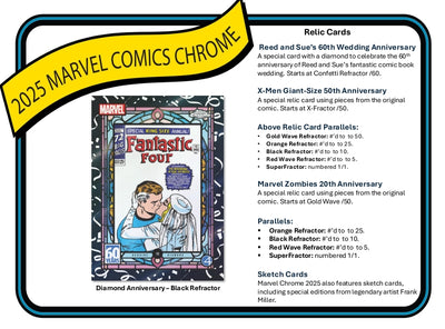 2025 Topps Chrome Marvel Hobby 12 Box Case