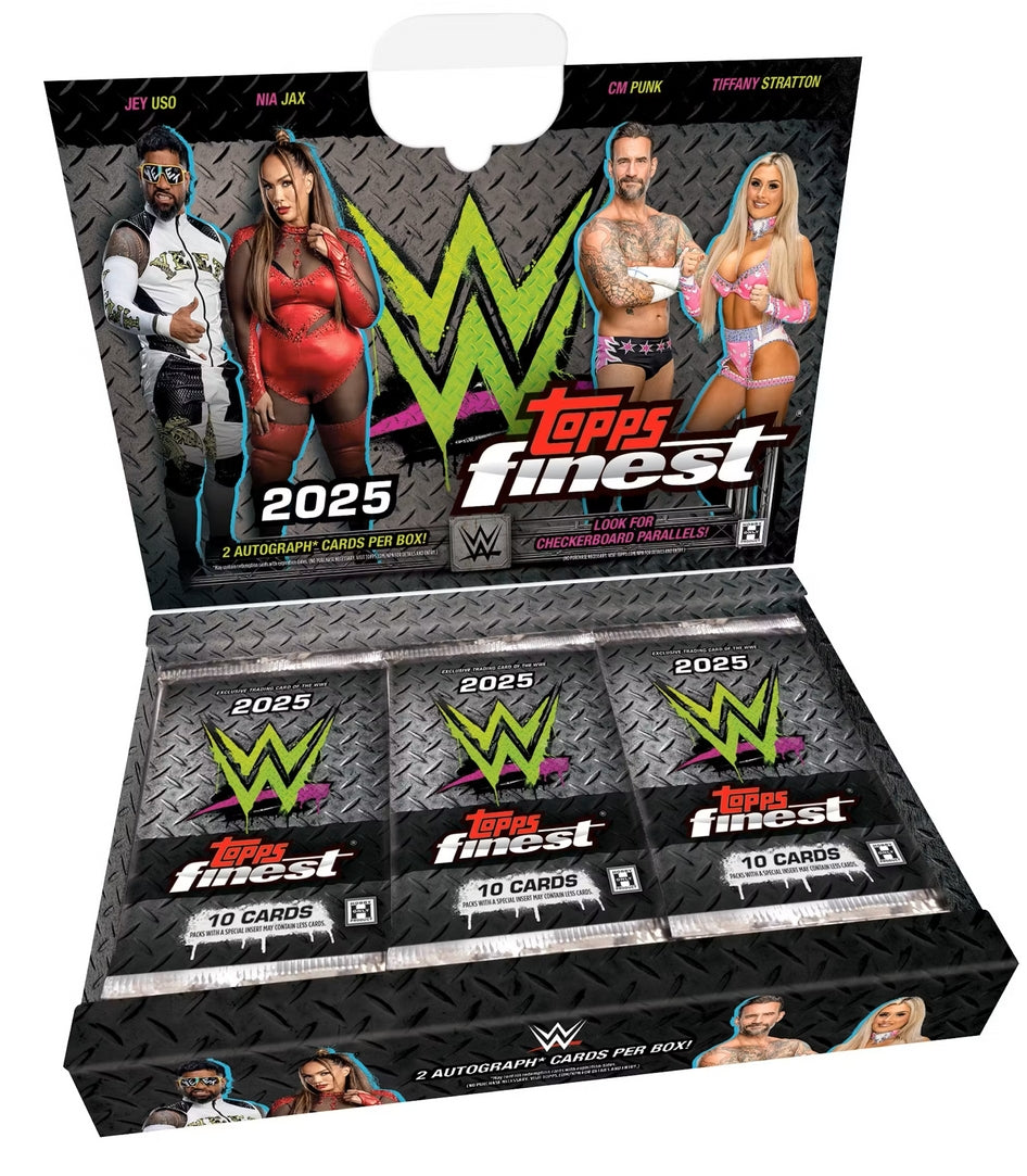 2025 Topps Finest WWE Hobby 8 Box Case