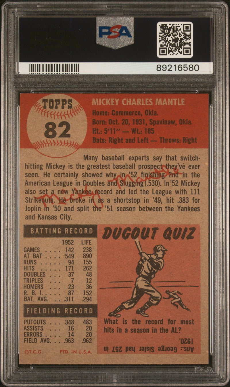 Mickey Mantle 1953 Topps 