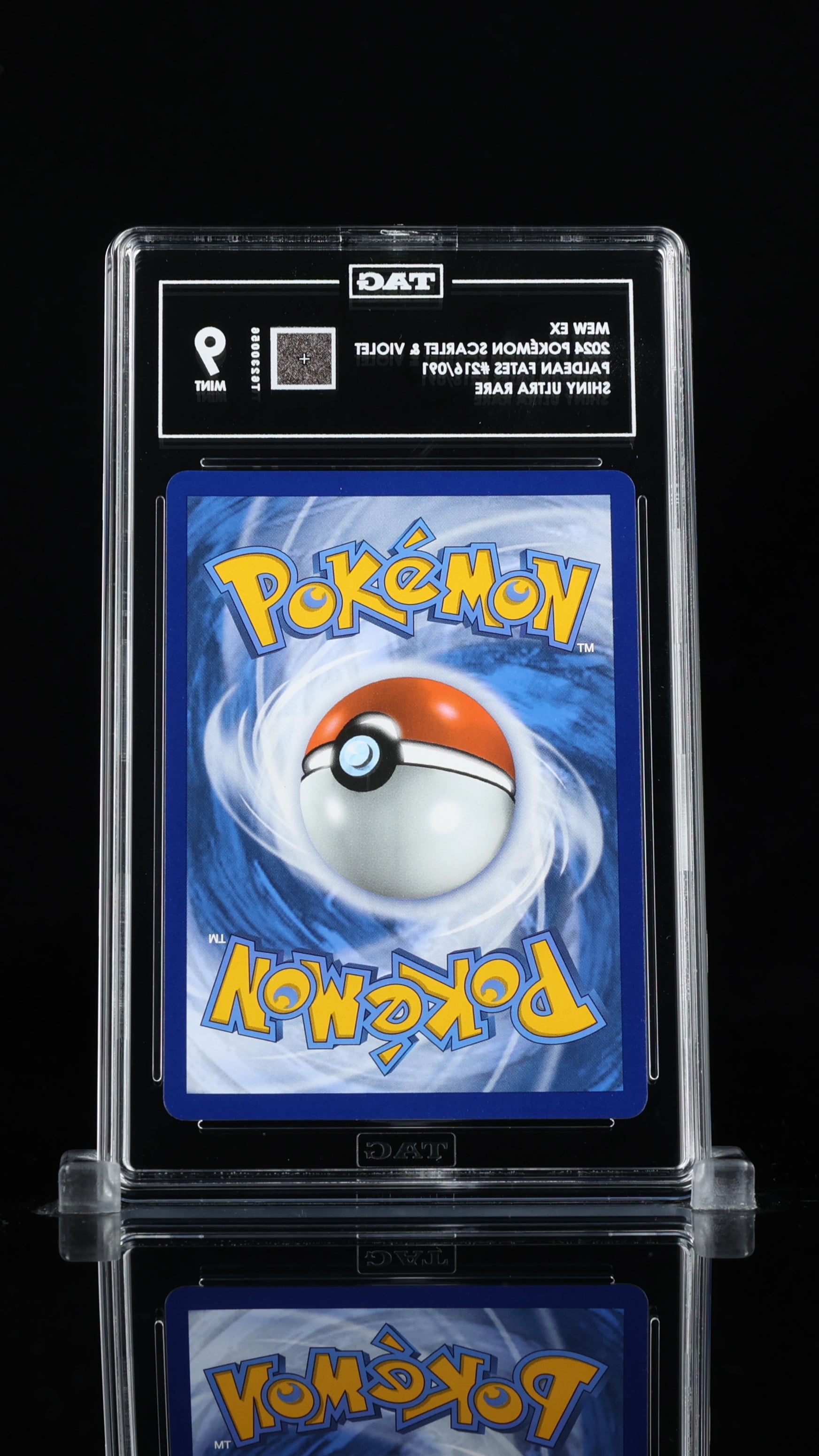 Mew ex Pokémon Paldean Fates Ultra Rare #216/091 TAG 9