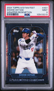Shohei Ohtani 2024 Topps All Star Game Fan Fest Wrapper Redemption PSA 9