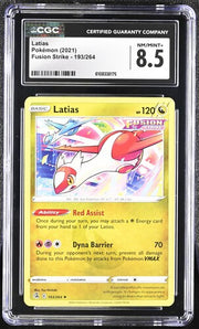 Latias 2021 Pokemon Fusion Strike #193/264 CGC 8.5