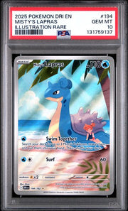 Misty's Lapras Pokémon 2025 Destined Rivals #194/182 PSA 10