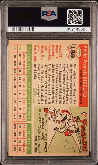 Phil Rizzuto 1955 Topps 