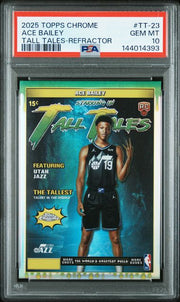 Ace Bailey 2025 Topps Chrome Tall Tales Refractor PSA 10